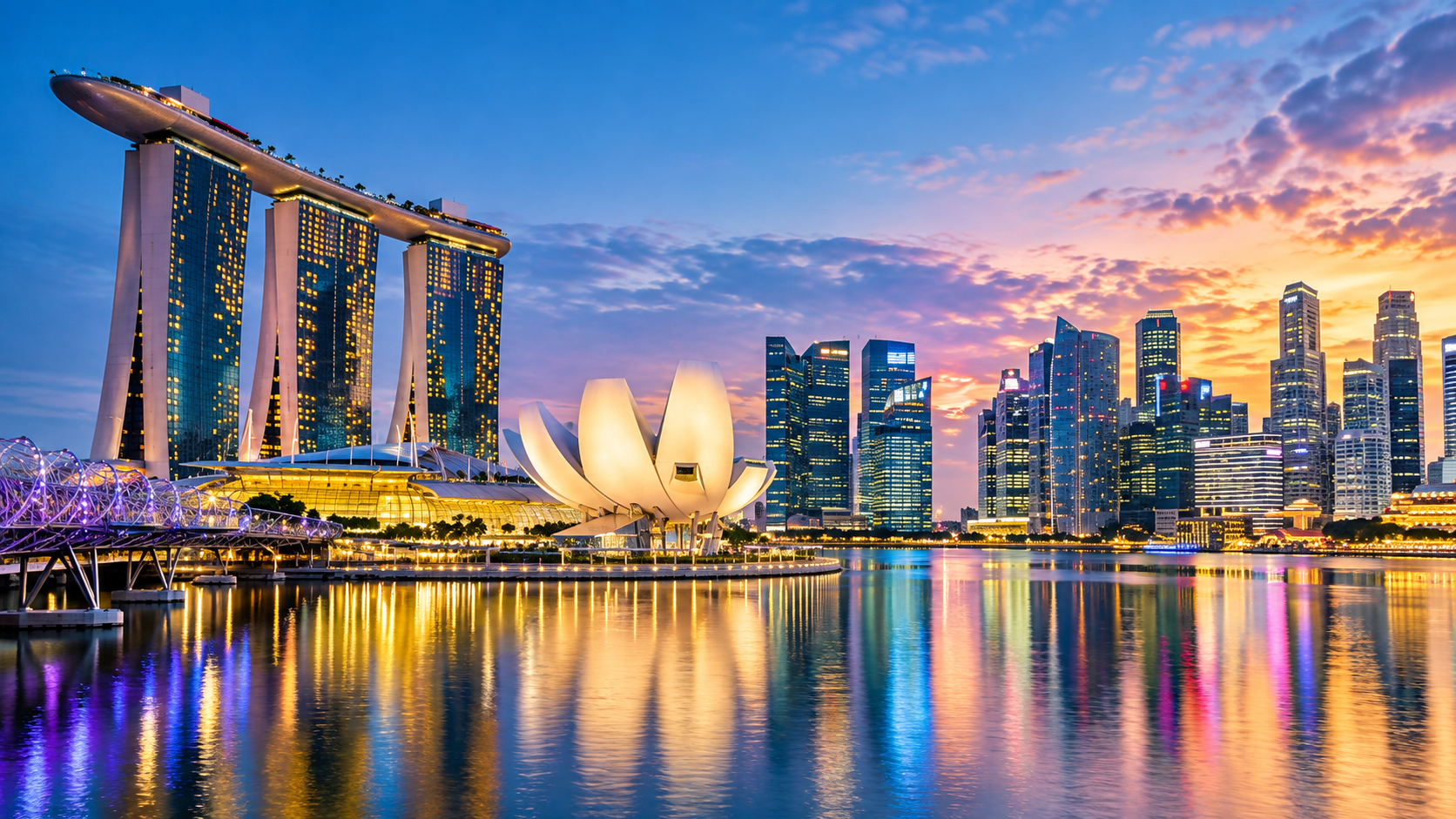 Singapore Marina Bay skyline